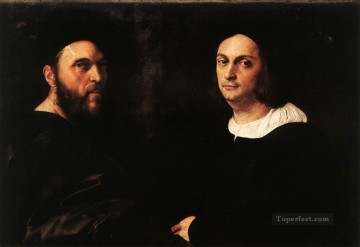 ラファエル Painting - 二重の肖像 ルネサンスの巨匠ラファエロ